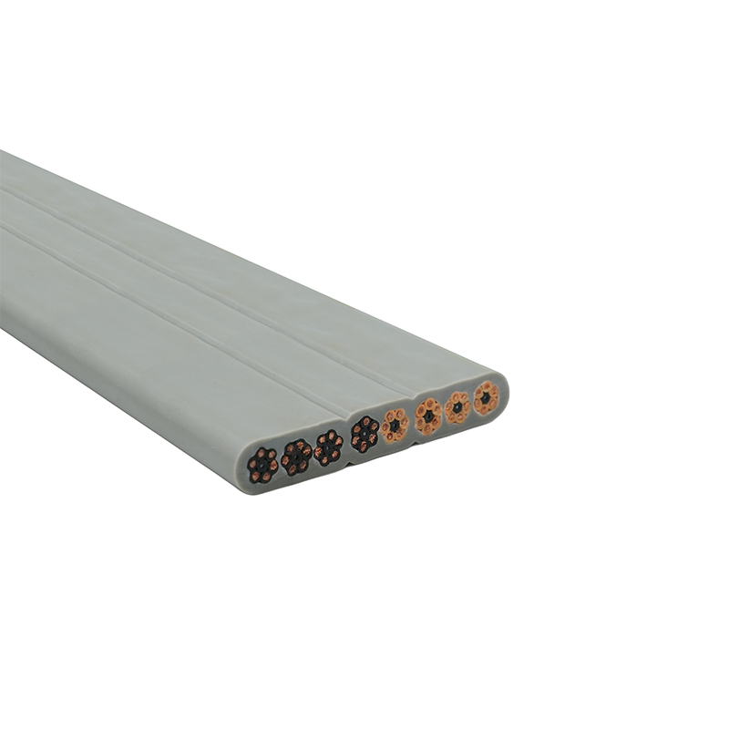 Plochý kabel výtahu s PVC izolací a PVC pláštěm s měděným jádrem