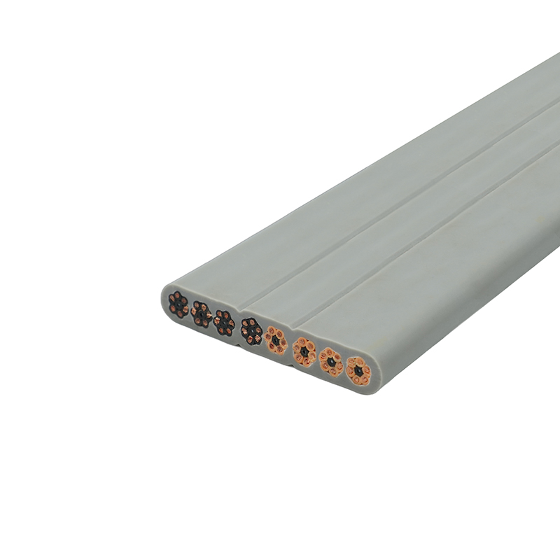 Plochý kabel výtahu s PVC izolací a PVC pláštěm s měděným jádrem