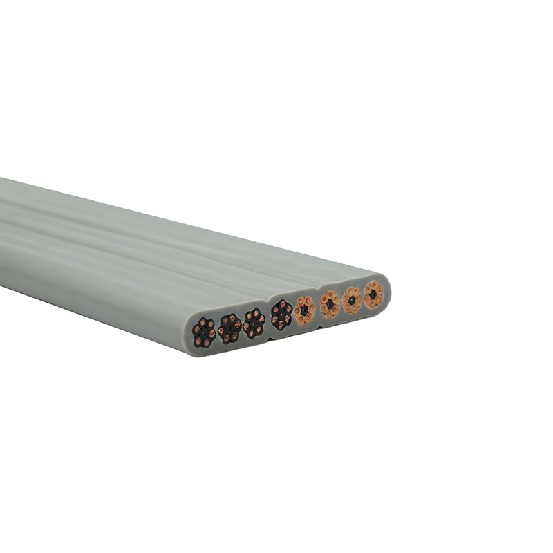Plochý kabel výtahu s PVC izolací a PVC pláštěm s měděným jádrem