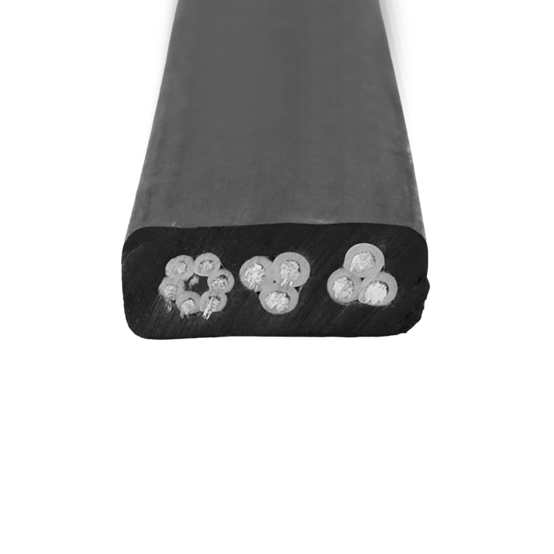 Středně plochý obecný pryžový kabel